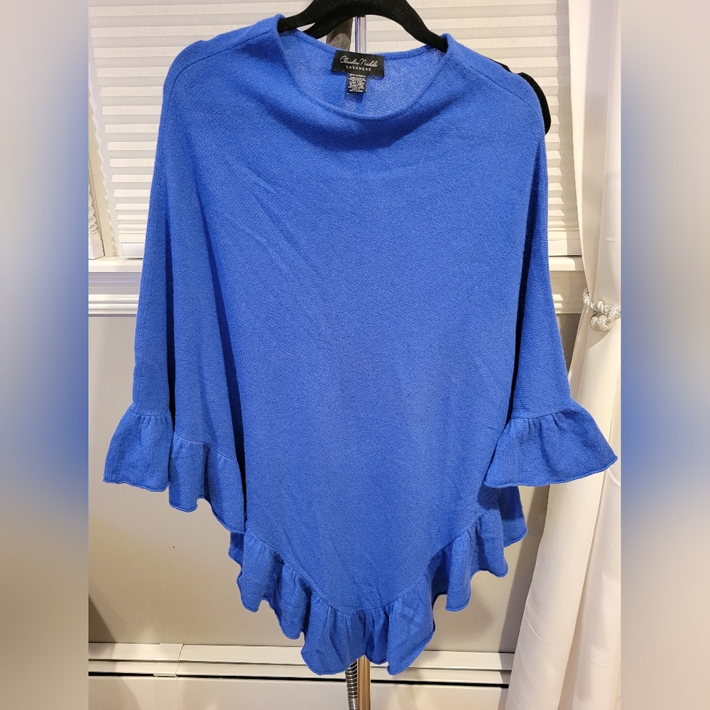 Blue 100% Cashmere Sweater